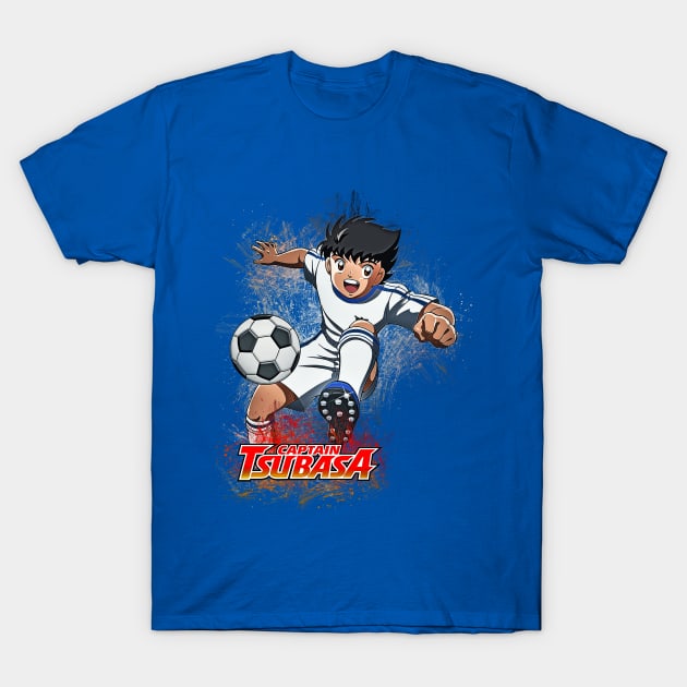 Captain Tsubasa Popart T-Shirt by masnono